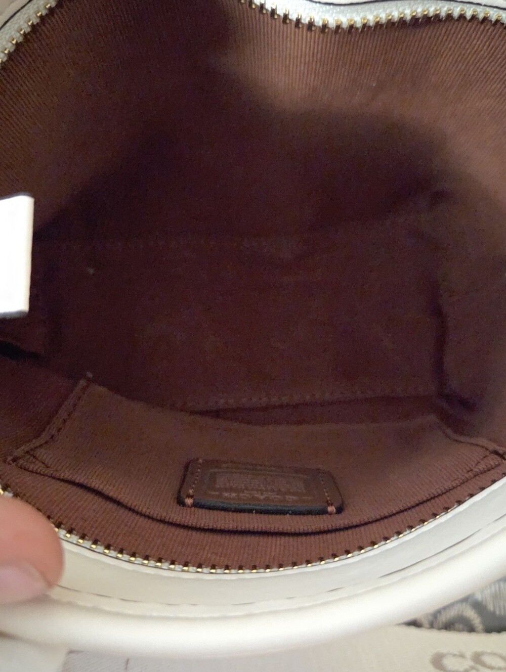 Brand New Coach Cream Signature Mini Satchel with Removable Strap - Picture 5 of 5